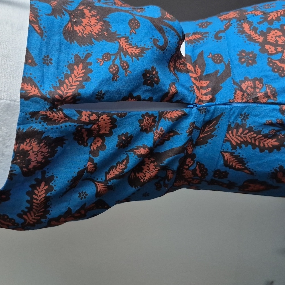 Baukjen Tammy Organic Dress In Blue Bold Capri Size 10 (UK) - Picture 6 of 9